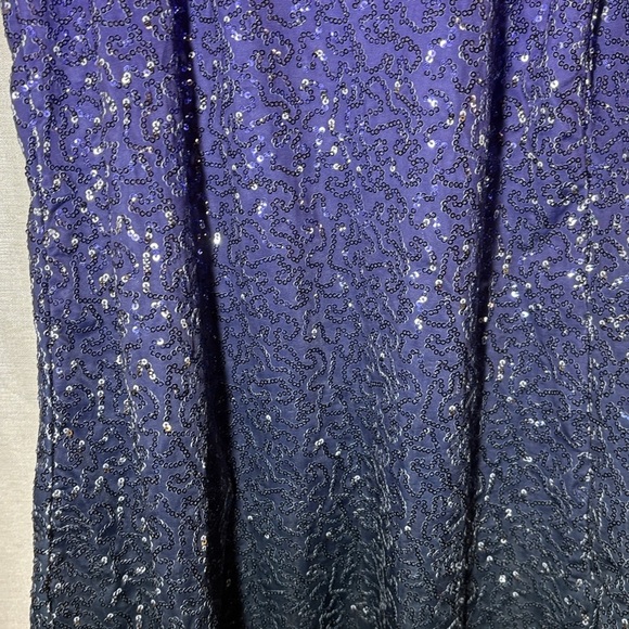 Balera Purple Blue Ombre Sequin Dance Dress Costume - Picture 7 of 12